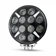 Proiector LED Rotund 7"/9" – 120W, Alb+Galben DRL, Spot/Flood/Combo, 12/24V - My Store