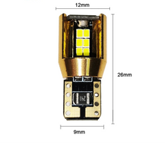 Set 2x Becuri LED W5W T10 Canbus – 12V, 2016-18SMD, 6000K Alb - My Store