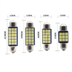Set 2x Becuri LED Festoon C5W Canbus – 12V, 3030-9/12/18SMD, 6000K Alb