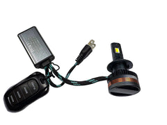 Set 2 Becuri LED Auto Light S55 – 3 Culori (3000K/4300K/6000K), Telecomandă & Mod Flash