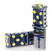 Set 2x Becuri LED W5W T10 Canbus – 12V, 2016-15SMD, 6500K Alb - My Store