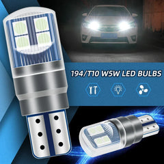 Set 2x Becuri LED W5W T10 Canbus – 12V, 3030-8SMD, 6000K Alb
