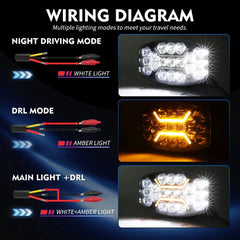 Proiector LED 10" – 200W, 30.000Lm, Alb+Chihlimbar DRL, Flood+Spot, 12/24V, IP67 - My Store