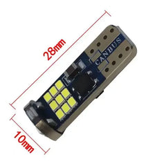 Set 2x Becuri LED W5W T10 Canbus – 12V, 2016-27SMD, 6000K Alb - My Store