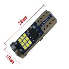 Set 2x Becuri LED W5W T10 Canbus – 12V, 2016-27SMD, 6000K Alb