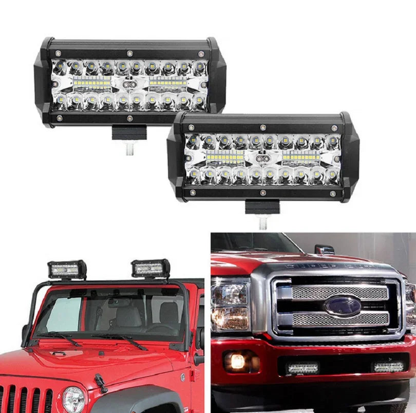 Proiector LED Auto 120W – 12/24V, Spot+Flood, 6500K, IP67 - My Store