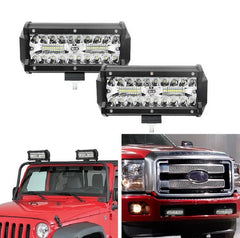 Bară LED Auto 60W–840W Combo Spot Flood 6500K | 12-24V, 4–39 inch | High Power pentru Camioane, Off Road