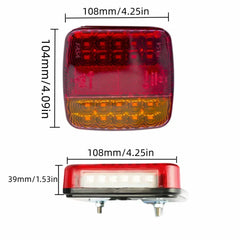 Set 2x Stopuri LED Spate – 12V, 26 LED, Cablu 7.5m+2.5m, 7 pini, IP67