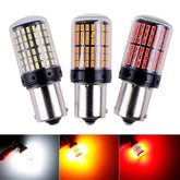 Set 2 Becuri LED 1156 / 1157 CANBUS 2800LM, 144x3014SMD, 12V – Alb / Galben / Roșu