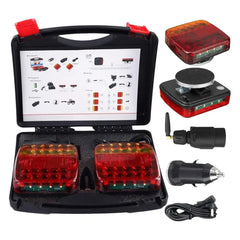 Set 2x Stopuri LED Magnetice Reîncărcabile – 12/24V, Wireless, Spate - My Store