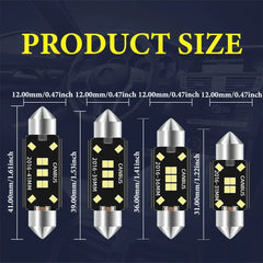 Set 2x Becuri LED Festoon C5W Canbus – 12V, 2016-10SMD, 6000K Alb