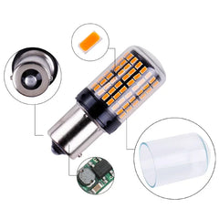 Set 2 Becuri LED 1156 / 1157 CANBUS 2800LM, 144x3014SMD, 12V – Alb / Galben / Roșu