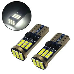 Set 2x Becuri LED W5W T10 Canbus – 12V, 2016-27SMD, 6000K Alb