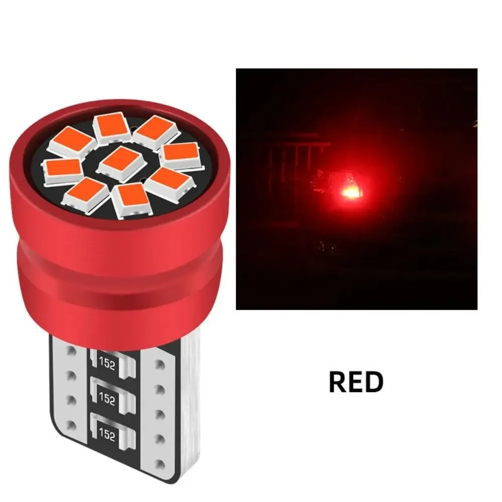 Set 2x Becuri LED W5W T10 Canbus – 12V, 2016-9SMD, Multicolor - My Store