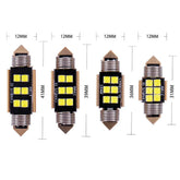 Set 2x Becuri LED Festoon C5W Canbus – 12V, 3030-6SMD, 6000K Alb