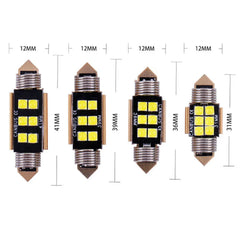 Set 2x Becuri LED Festoon C5W Canbus – 12V, 3030-6SMD, 6000K Alb - My Store