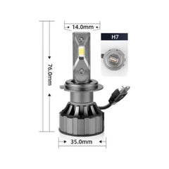 Set 2 Becuri LED Auto H7 V20– 120W, 12000LM, 6000K, Canbus