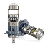 Set 2 Becuri LED cu lupă PRO H4/H7/H11 — K88, 280W, 28000lm, două faze CANBUS