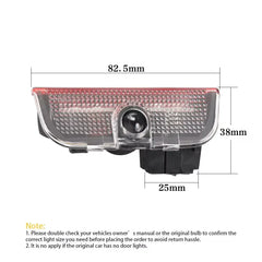 Set 2x Proiector LED Logo Portieră VW – Plug & Play