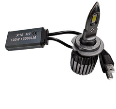 Set 2 Becuri LED Auto X12 H7, CANBUS – 120W, 13.000LM, 6000K