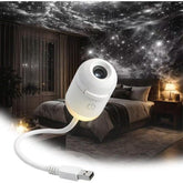 Mini Proiector Galaxy USB cu Lumină de Veghe – 24 Imagini HD Interschimbabile, Focus Reglabil