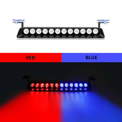 Bară LED Stroboscopică – 12V, 12 LED-uri Roșu/Albastru - My Store