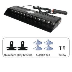 Lampă stroboscopică LED auto roșu/albastru 12V pentru avertizare și urgențe