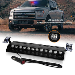 Bară LED Stroboscopică – 12V, 12 LED-uri Roșu/Albastru - My Store