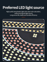 Set 2x Lumină Decorativă RGB „Devil’s Eye” – Panou Pixelat LED, USB - My Store