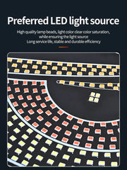 Set 2x Panou LED Devil’s Eye RGB auto – Lumină Decorativă, USB