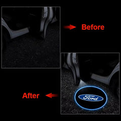 Set 2x Proiector LED Logo Wireless Ușă Auto Ford - My Store