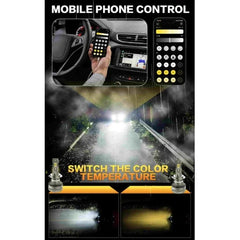 Set 2 Becuri LED Auto K13, 210W, 27000LM, Canbus, Control Aplicație - My Store