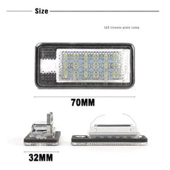 Set 2x Lămpi LED Plăcuță Înmatriculare – Alb Xenon, Audi