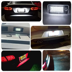 Set 2x Lămpi LED Plăcuță Înmatriculare – Alb Xenon, Audi
