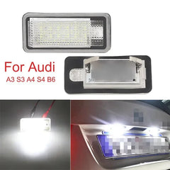 Set 2x Lămpi LED Plăcuță Înmatriculare – Alb Xenon, Audi
