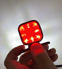 Set 2 Mini Cornite LED De Gabarit 12–24V, Roșu & Alb, Rotunde/Pătrate