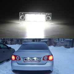 Set 2x Lămpi LED Plăcuță Înmatriculare Canbus – VW/Skoda