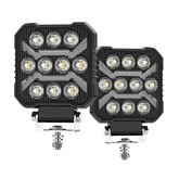 Set 2 Proiector LED 4 inch – 20W, Alb+Galben, Stroboscopic, 12V/24V