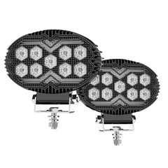 Set 2x Proiector LED Rotund 5.5 inch – Auto Off-road, 12V/24V, Alb&Galben