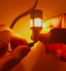 Set 2 Becuri LED 1156 BA15s P21W Versiune Upgrade cu Ventilator– 12V, 3030-36SMD