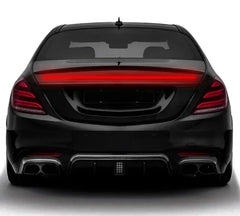 Bandă LED spoiler auto 120cm cu frână, poziție și semnalizare – fibră carbon – 12V universal