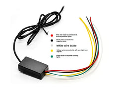 Bandă LED spoiler auto 120cm cu frână, poziție și semnalizare – fibră carbon – 12V universal