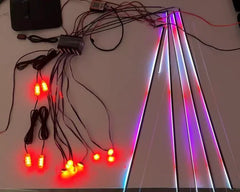 Kit Lumini Ambientale Auto 18-în-1 Symphony Upgrade, APP Nou + Benzi LED Îmbunătățite