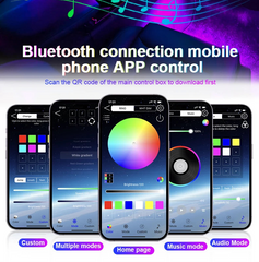 Kit Lumini Ambientale Auto RGB sau Symphony, 18-în-1, 64 Culori, Control App