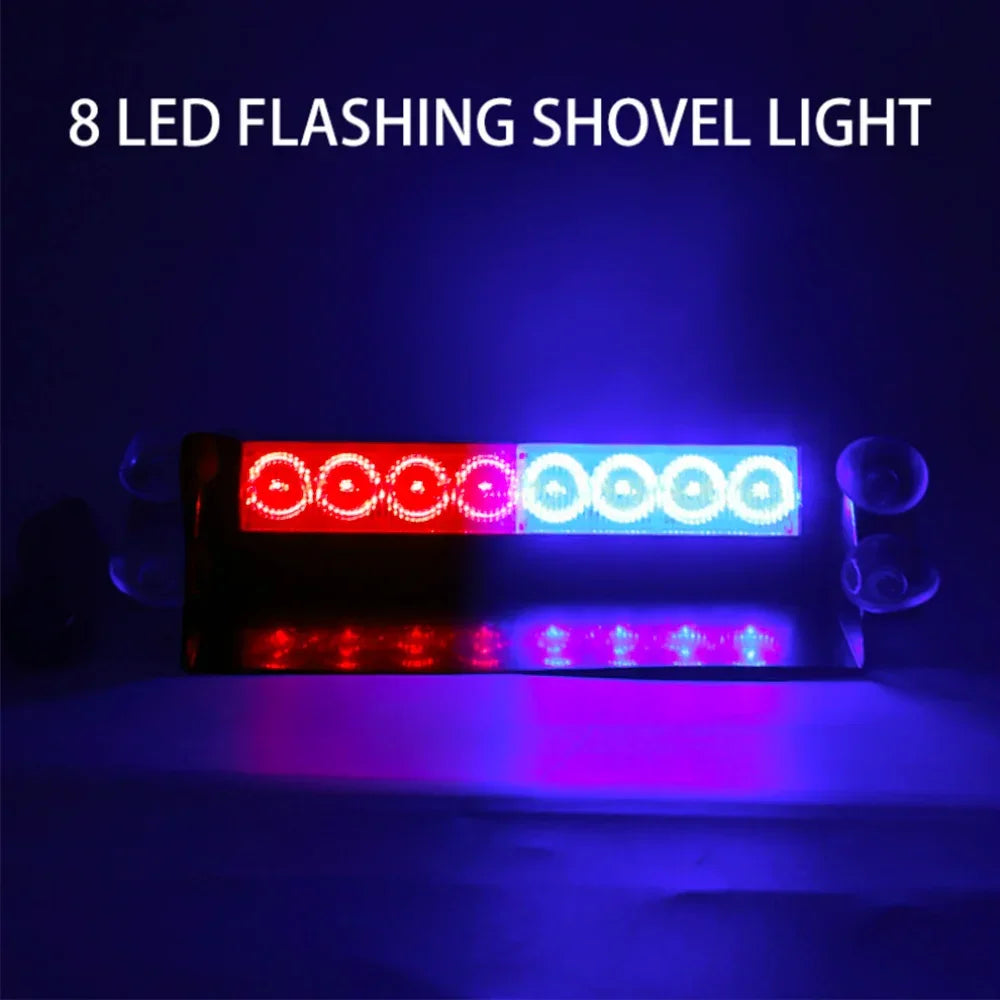 Lumină Stroboscopică LED cu Ventuză – 12V, Interior Parbriz - My Store