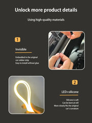 Bandă LED Portbagaj Auto – 4.2/5M, Ambient, Aprindere Automată - My Store