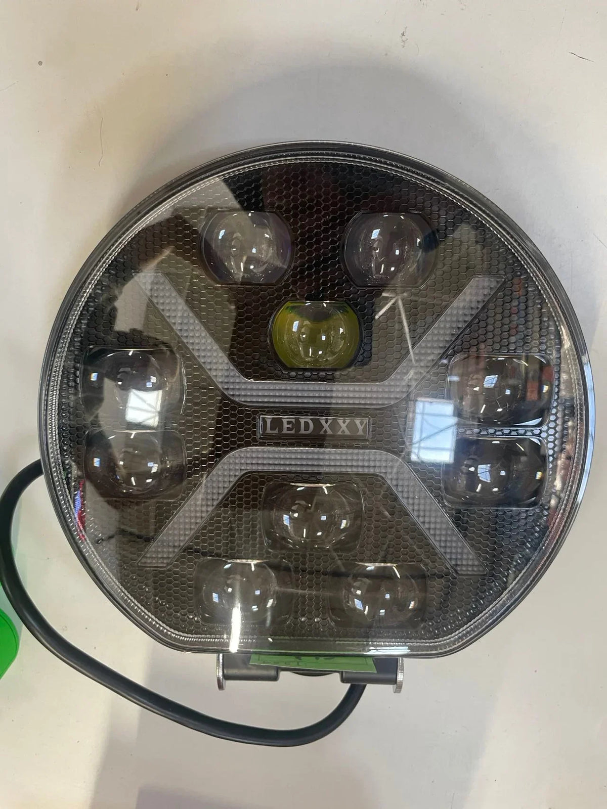 Proiector LED Rotund 9" – 120W, Alb+Galben DRL, Spot/Flood/Combo, Flash, 12/24V - My Store