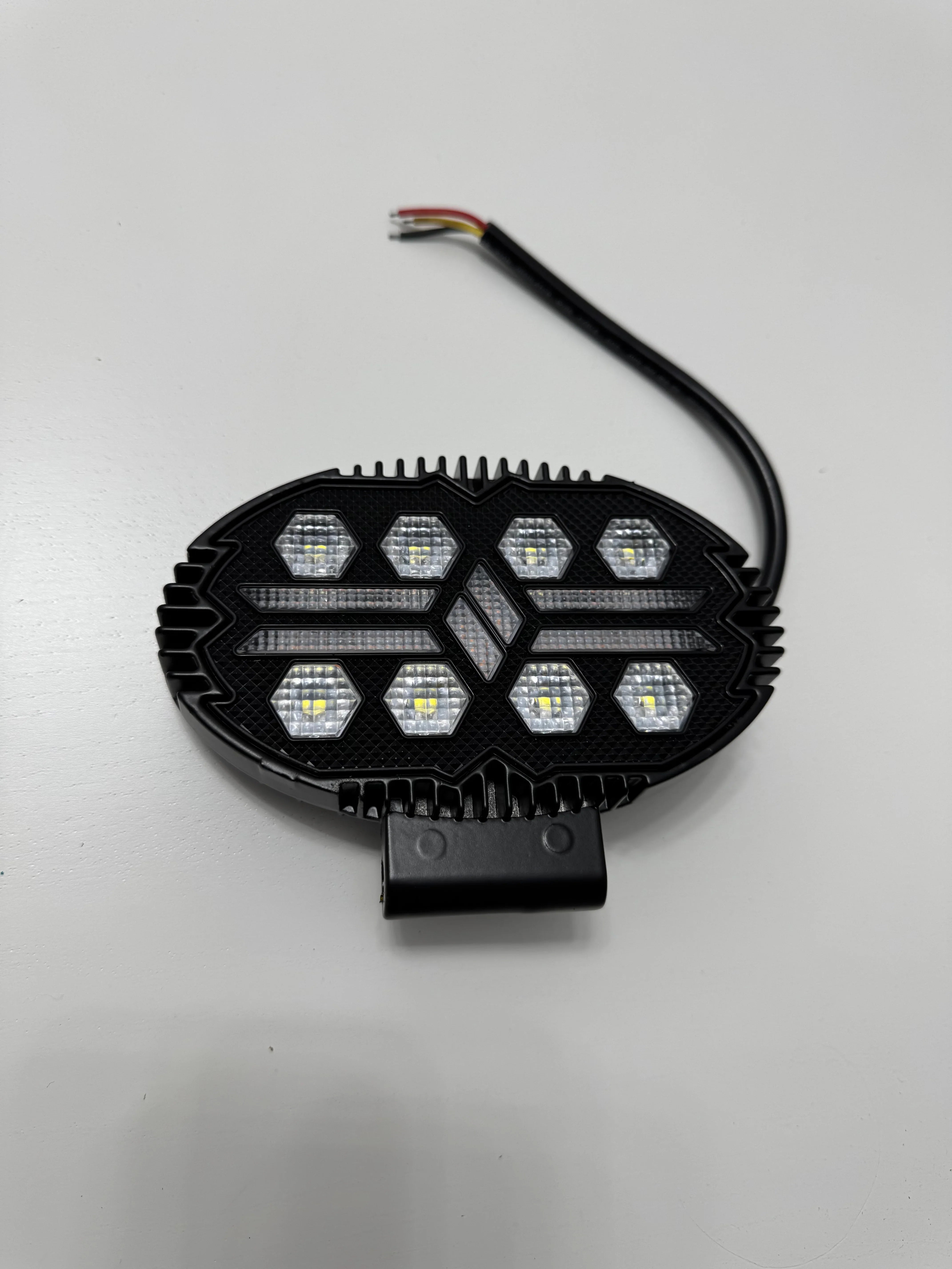 Set 2x Proiectoare LED Rotunde 5.5" cu DRL – Spot, Alb & Galben, 12/24V, IP67 - My Store
