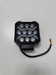 2x Proiector LED Pătrat 4" DRL Aluminiu – 9–30V, Alb+Galben, Zi/Stroboscopic - My Store