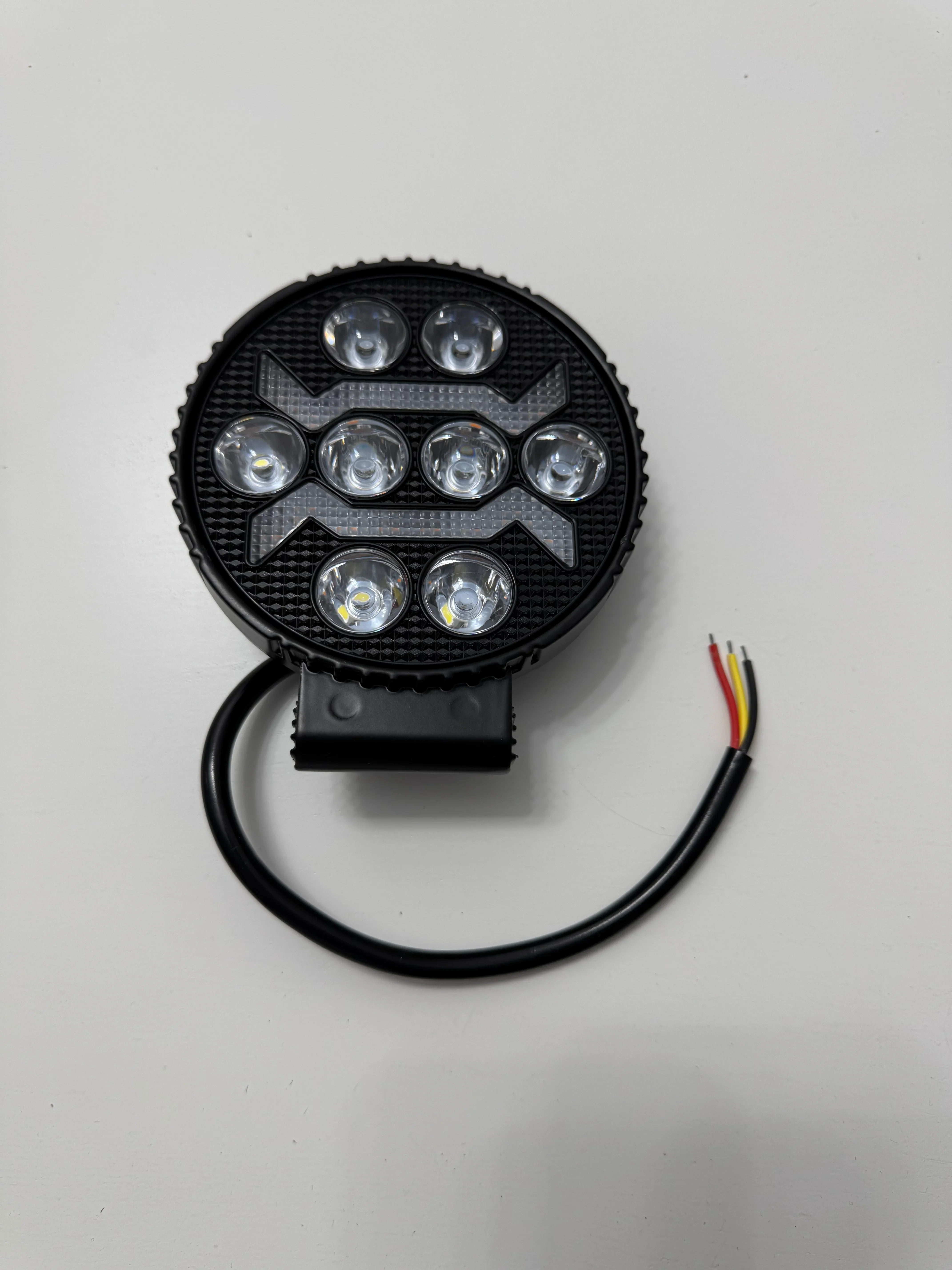 Set 2x Proiectoare LED Rotunde 4" – Alb & Galben, 12/24V, IP67 - My Store